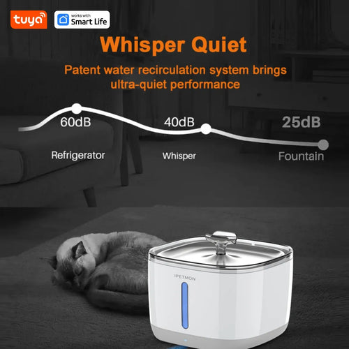 Fuente de Agua Automática para Gatos y Perros 2.5L - Dispensador Inteligente con Filtro